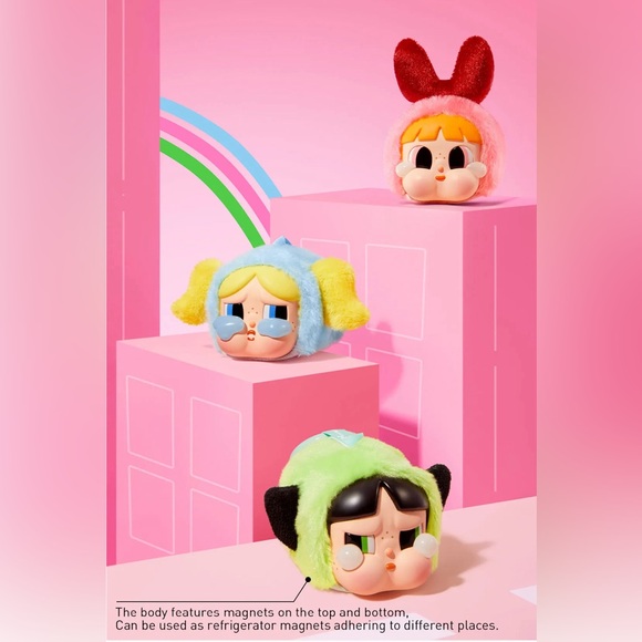 Popmart The Powerpuff Girl Vinyl Plush- Bubbles - Picture 3 of 8